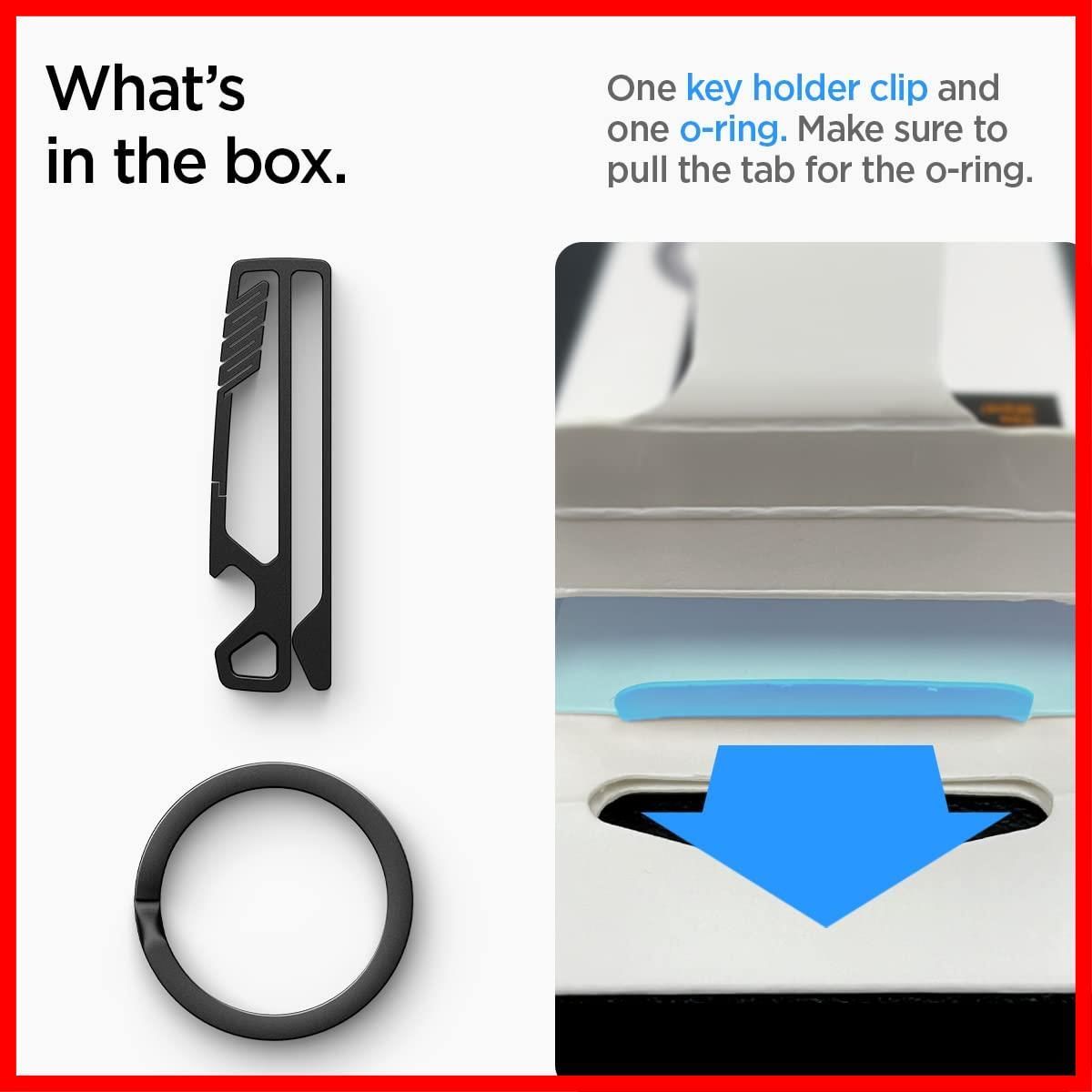 【在庫処分】Key Holder Universal Metal Fit [Spigen] Clip Type