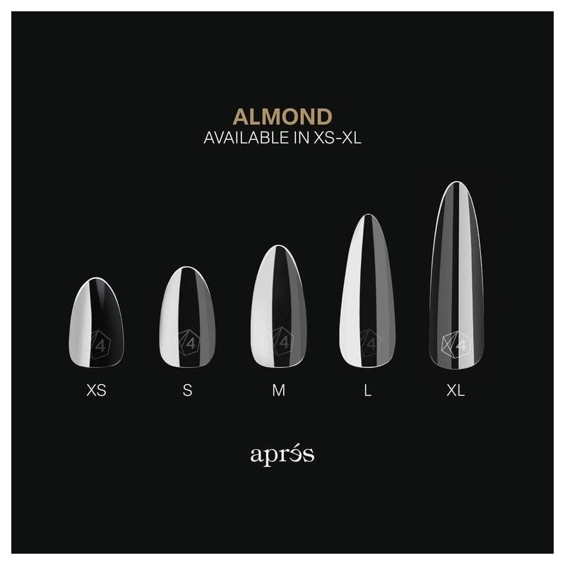 APRES Gel-XR アーモンド ネイルチップセット｜280枚入り ソフト