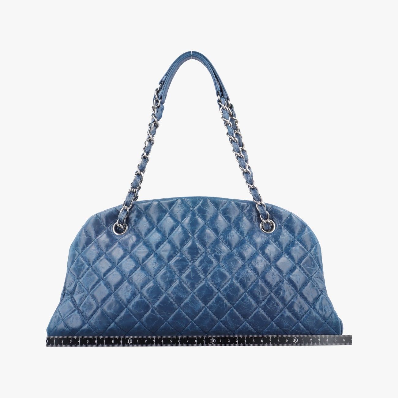 シャネルChanelマドモアゼル ボーリングブルーレザーA6686915749321