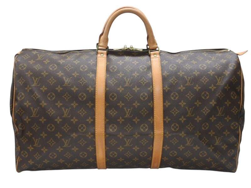 LOUIS VUITTON ルイヴィトン キーポル60 ボストンバッグ M41422 モノグラム PVC レザー ブラウン 4b006814