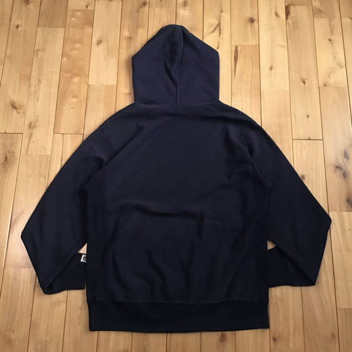 Swarovski BAPE STA logo プルオーバー パーカー Mサイズ NAVY a