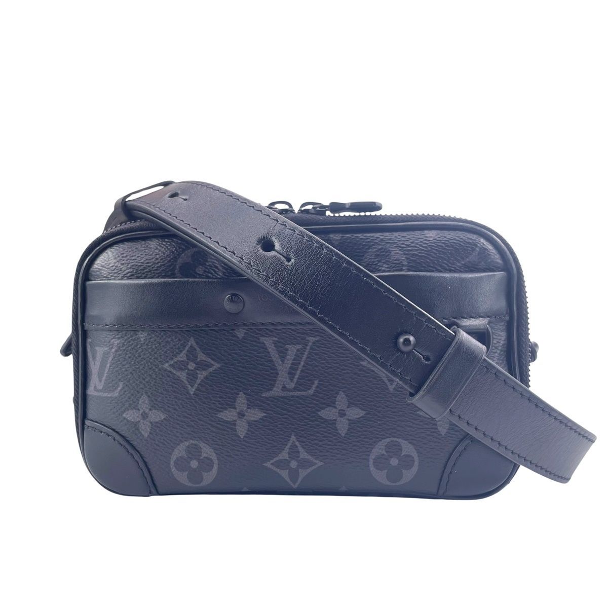 LOUIS VUITTON ルイ ヴィトン アルファ･ウェアラブルウォレット NV M82542 モノグラム･エクリプス キャンバス ブラック ノワール メンズ ショルダーバッグ 24025951 RD