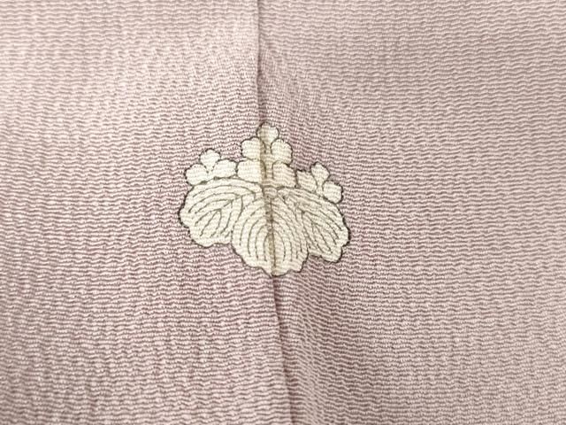 未着用　松尾光琳　小紋　源氏香　縦縞　銀彩　着物　014a d 平和屋着物□松尾光琳 色留袖 源氏歌仙図 銀彩 正絹 逸品