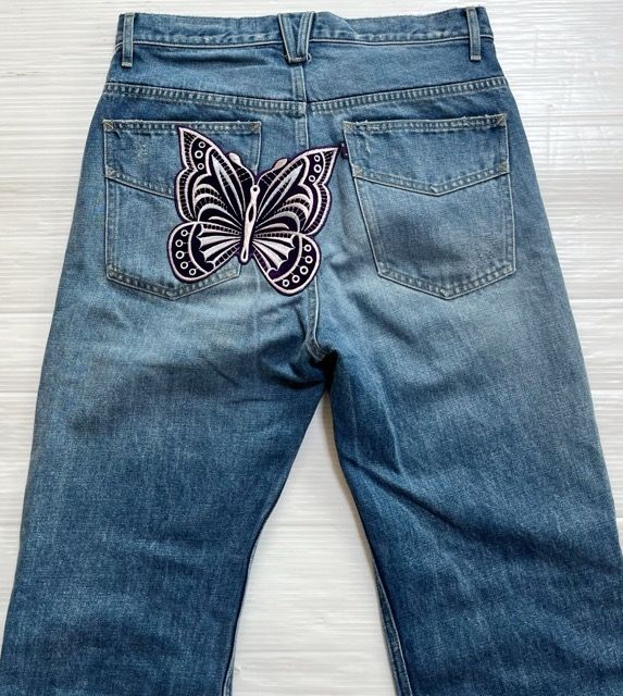 Needles(ニードルズ) KP139  ASSORTED PATCHES STRAIGHT JEAN パッチ デニムパンツ ジーンズ【A31478-007】