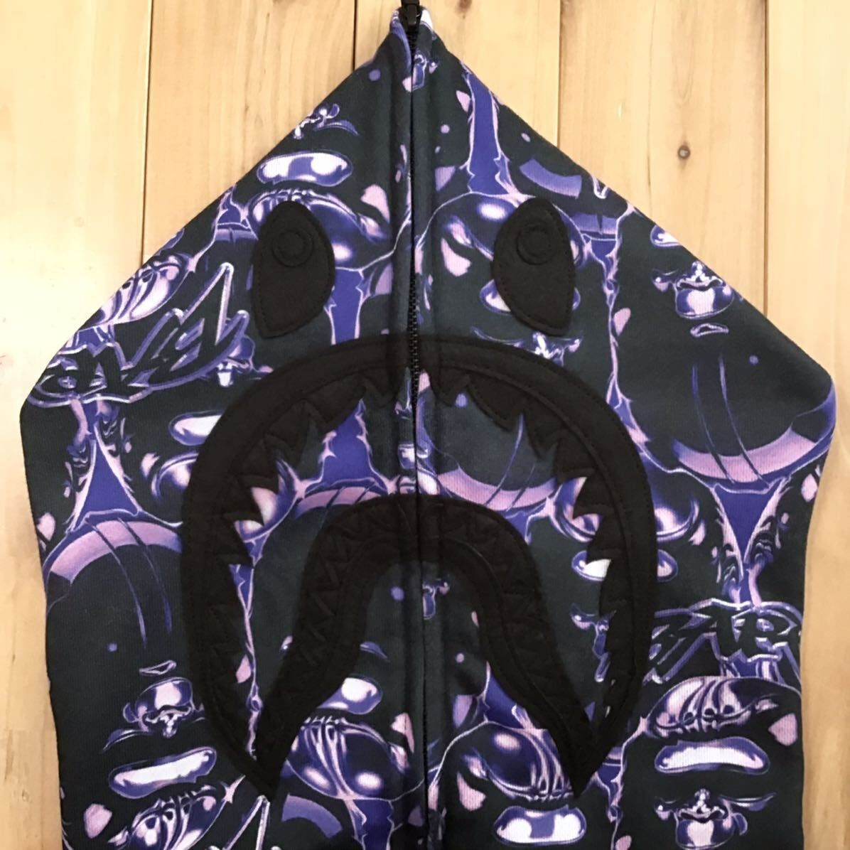 ☆2XL☆ APE HEAD GRAFFITI SHARK FULL ZIP HOODIE a bathing