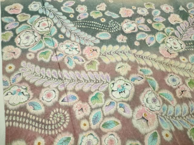 平和屋本店□極上 越後十日町の一流染匠 桐屋・翠山工房 訪問着 辻が花