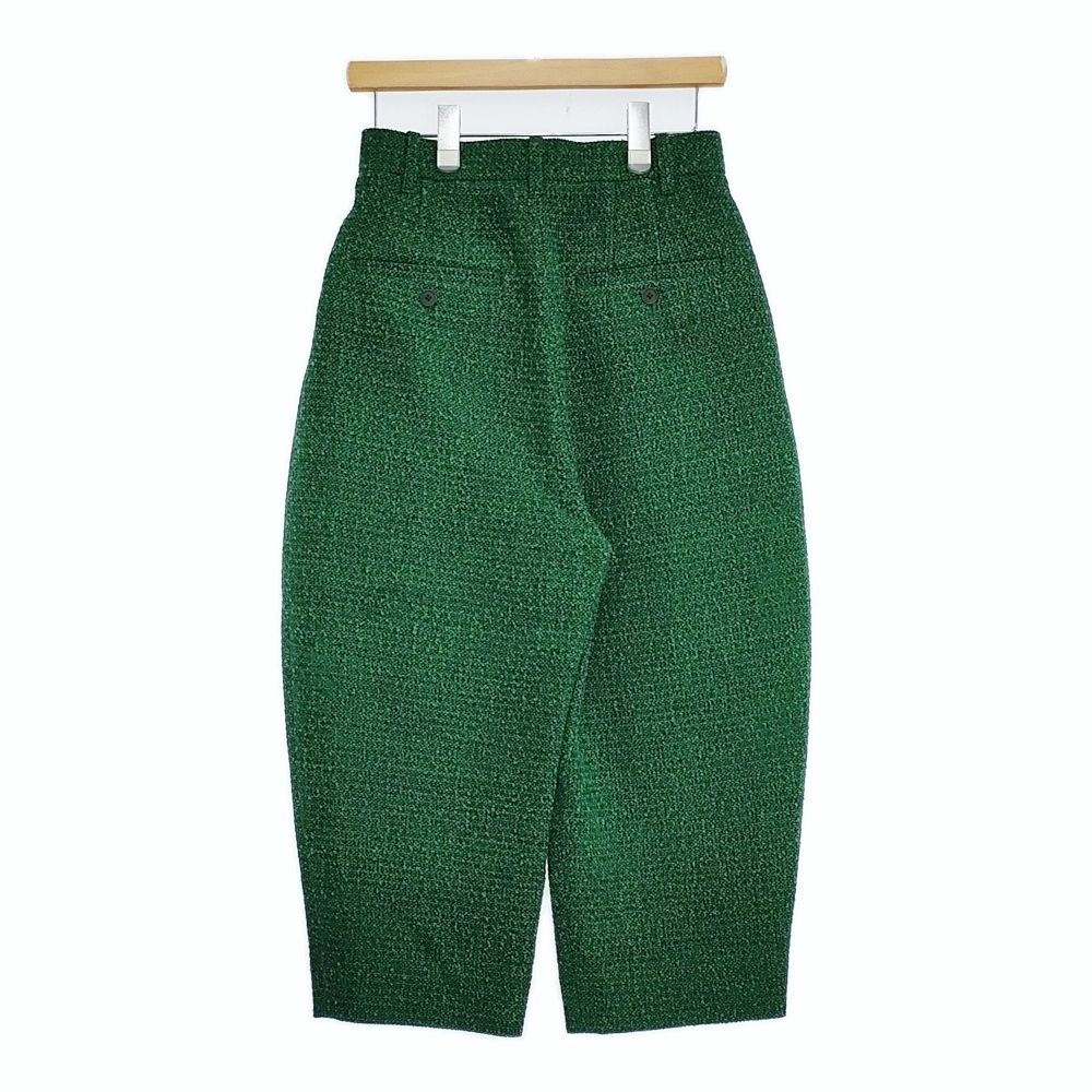 ミナペルホネン　新品　カーキ　パンツ mina perhonen 未使用 aca4611 predawn タックパンツ 定価68200