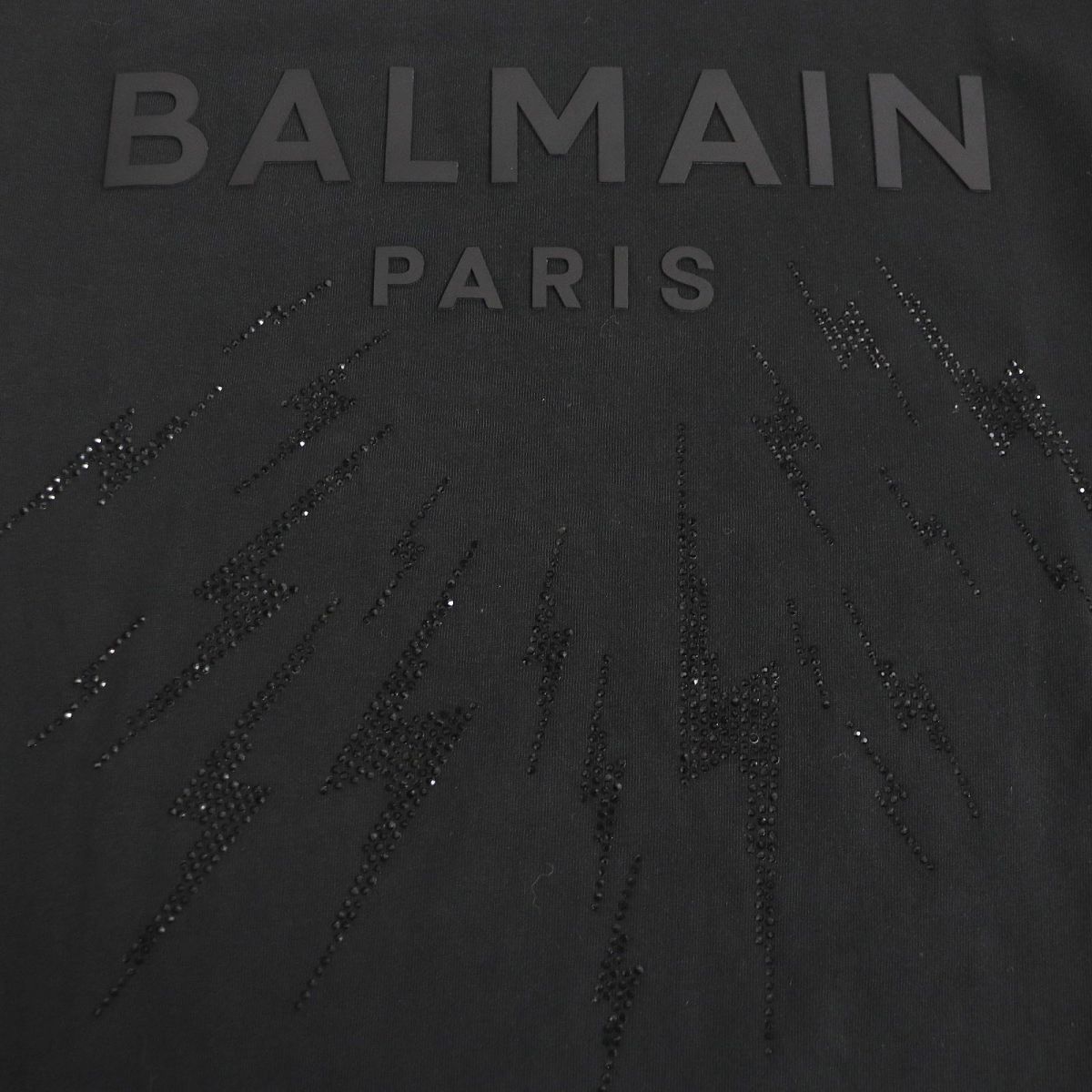 美品□BALMAIN/バルマン ラインストーン シルバー金具 コットン100