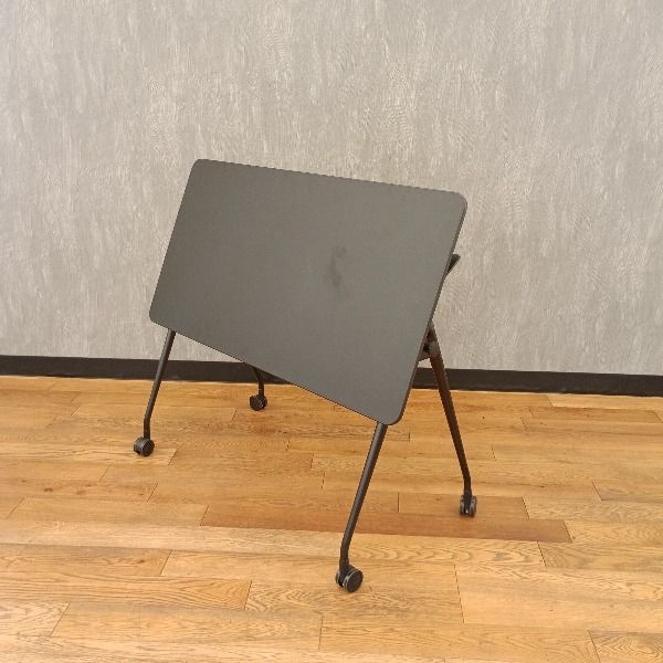 OKAMURA オカムラ 折りたたみ キャスター脚 L978AC-ZJ21 2025年製 ブラック ミーティングテーブル 折りたたみテーブル