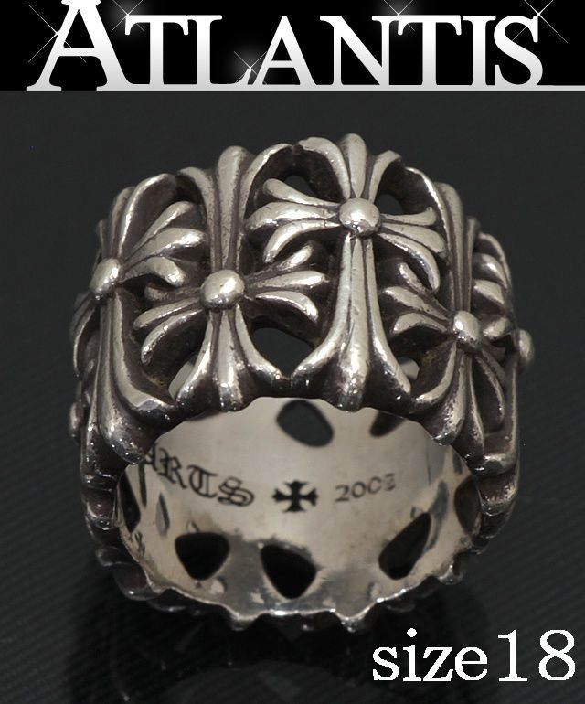 CHROME HEARTS 銀座店 クロムハーツ セメタリークロス リング 指輪 メンズ シルバー SV925 約18号 99175