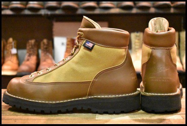 9EE 良品 白タグ】Danner ダナーライト 30420X 茶 ブラウン カーキ