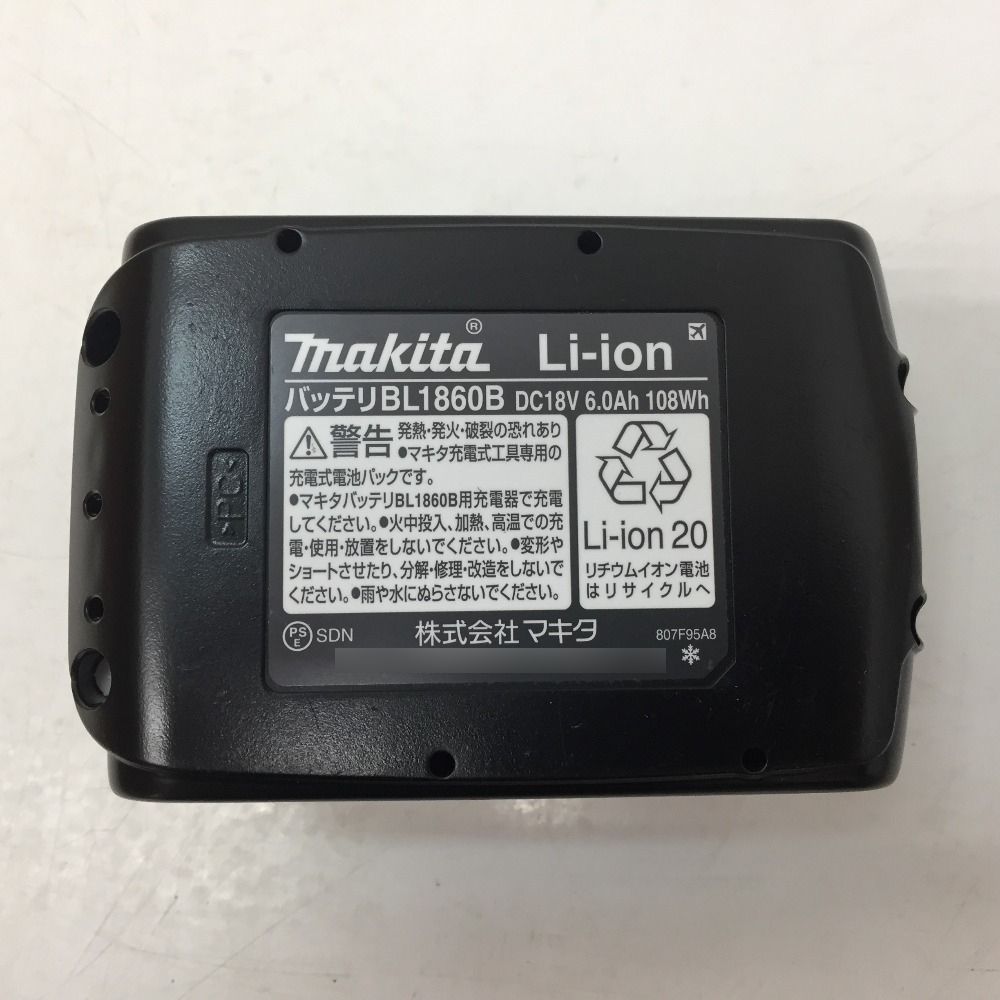 makita マキタ 18V 6.0Ah Li-ionバッテリ 残量表示付 雪マーク付 化粧