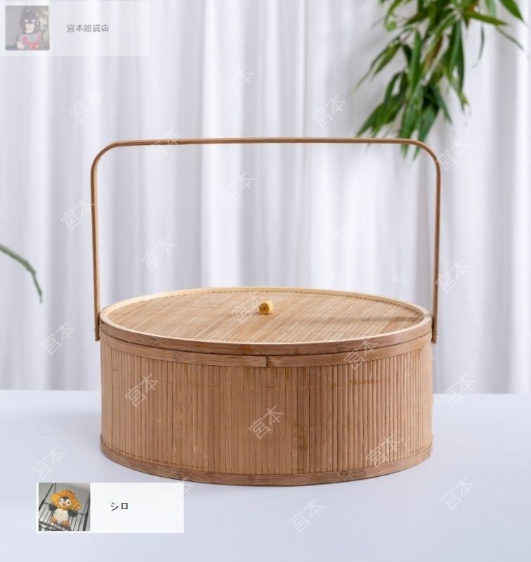 ハンドメイド*檜の遊山箱*お弁当箱* 小物入れ 昔なつかし】3