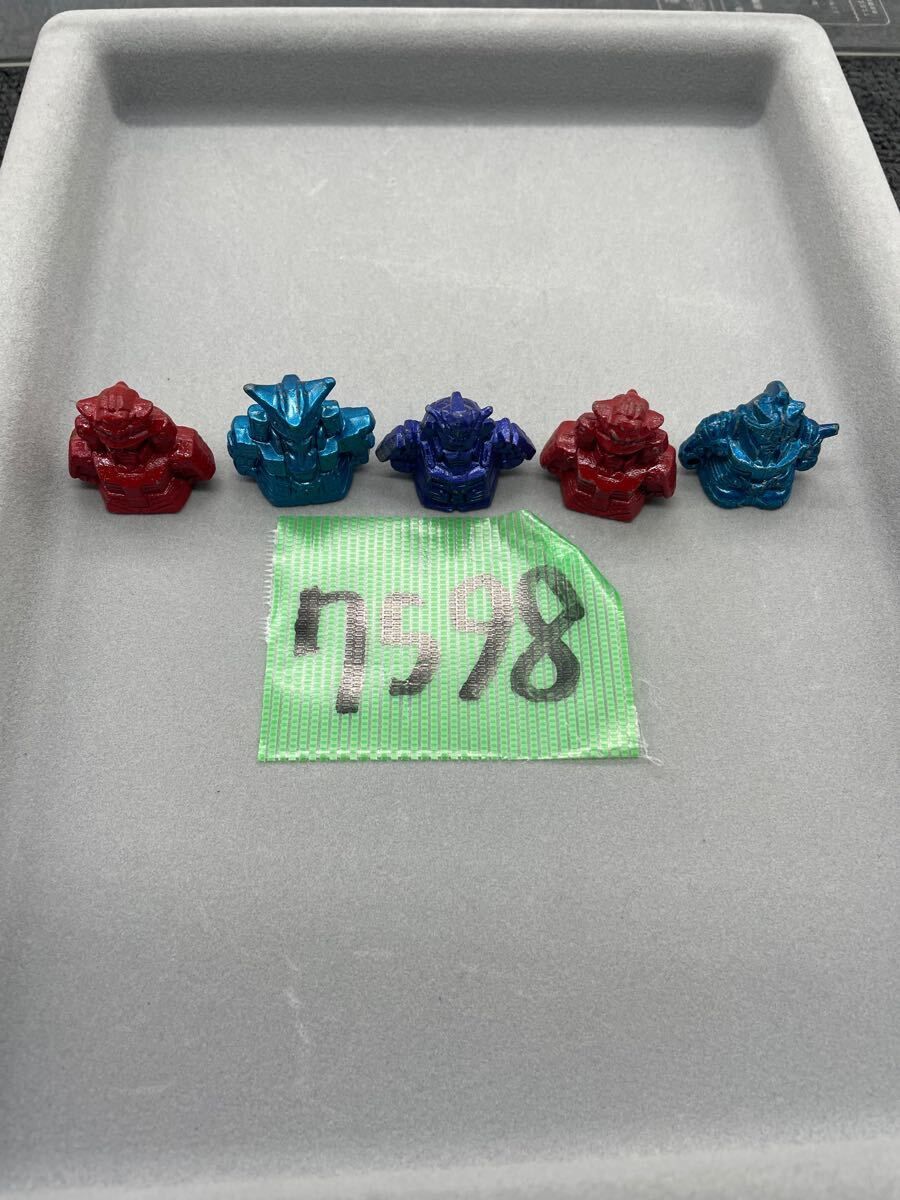 希少カラー】SDガンダム メタリック ガン消し 5体セット Zガンダム