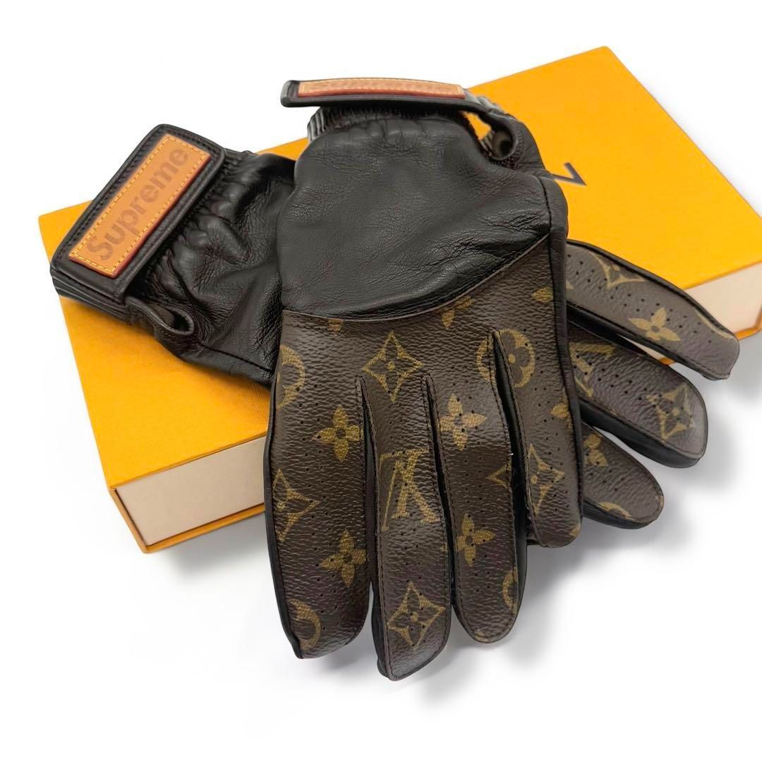 使用わずか ルイヴィトン シュプリーム コラボ グローブ モノグラム ci1