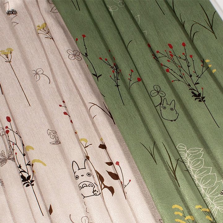 サイズ指定可能⭐︎となりのトトロドレープカーテン 【草かげの中・2