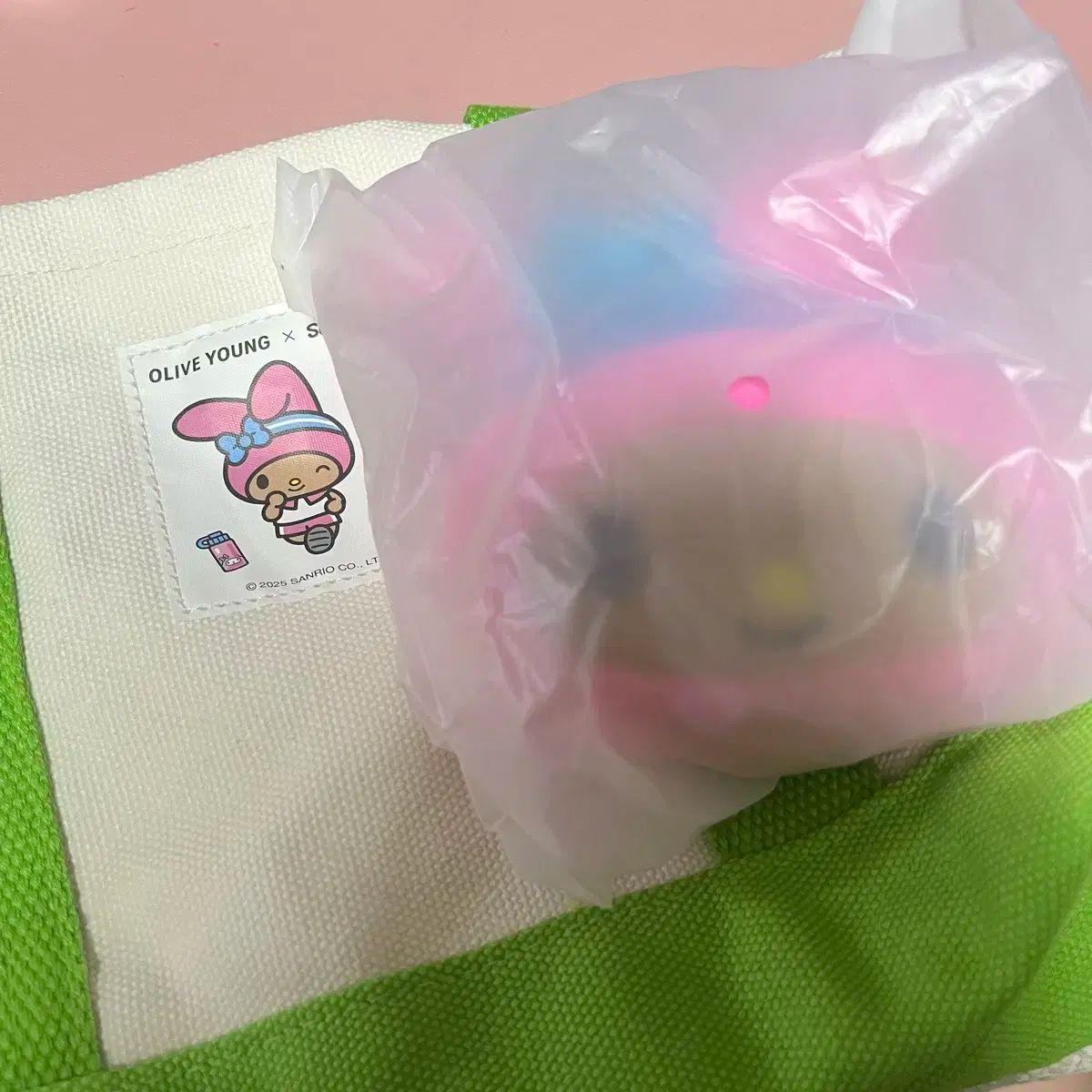 オリーブヤング Sanrio サンリオ トート ＋ キーリング ポーチ セット マイメロディ