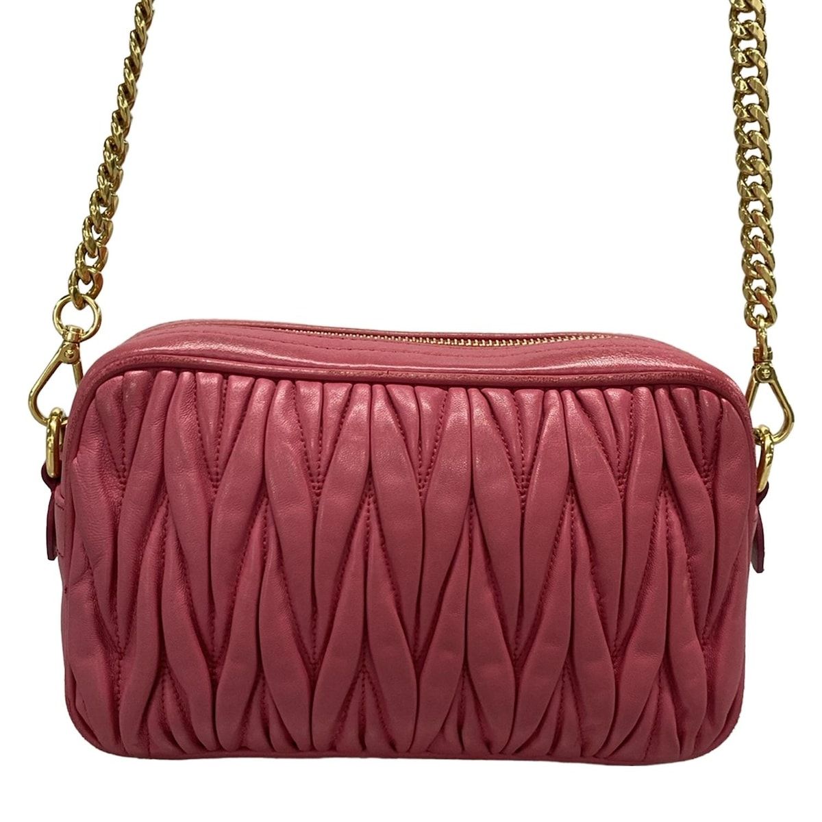 ミュウミュウ ショルダーバッグ マトラッセ 5BH118 MIU MIU】ミュウミュウ『マテラッセ チェーンショルダーバッグ