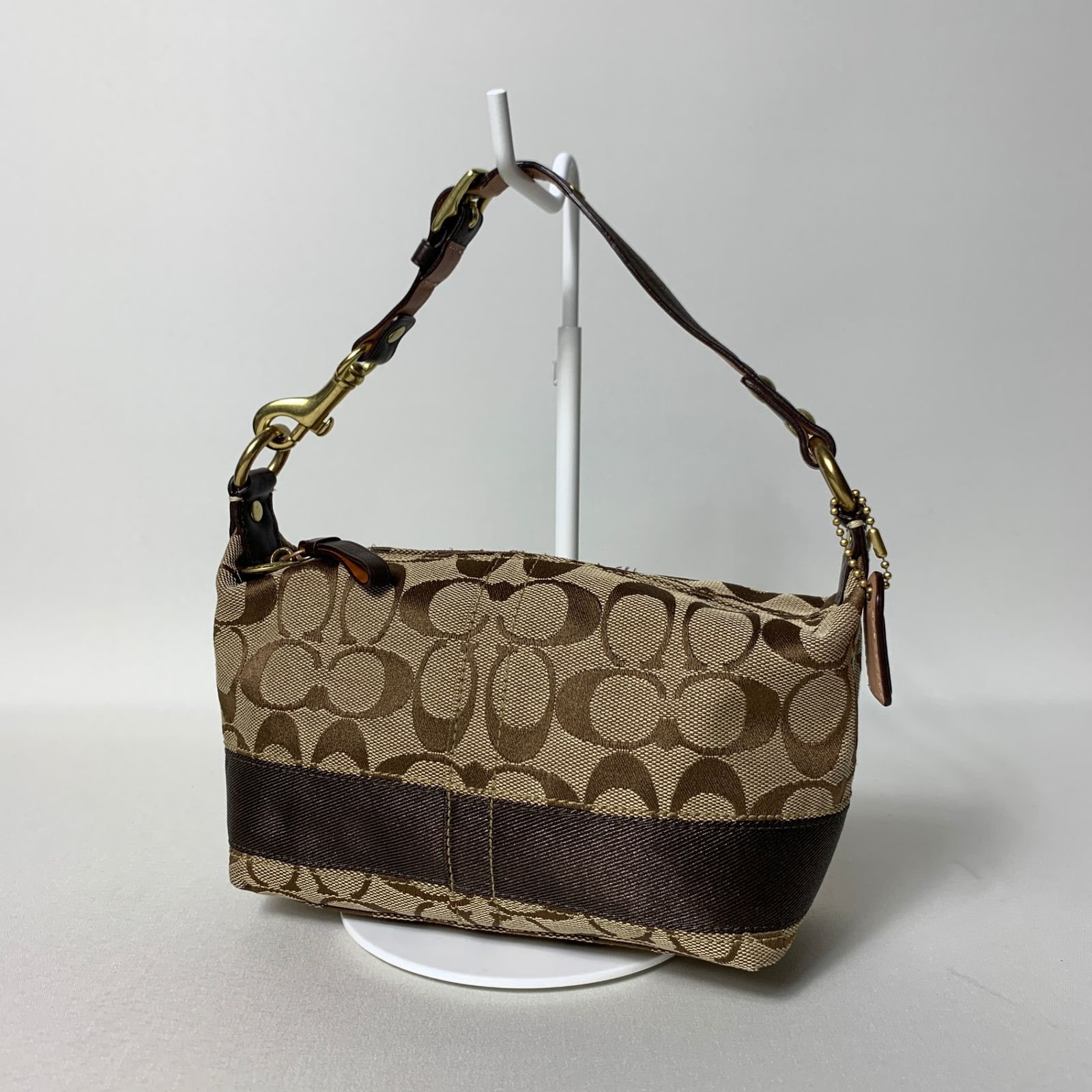 2503-222｜美品｜コーチ シグネチャー マルチポーチ ブラウン 2503-222｜美品｜コーチ シグネチャー マルチポーチ ブラウン