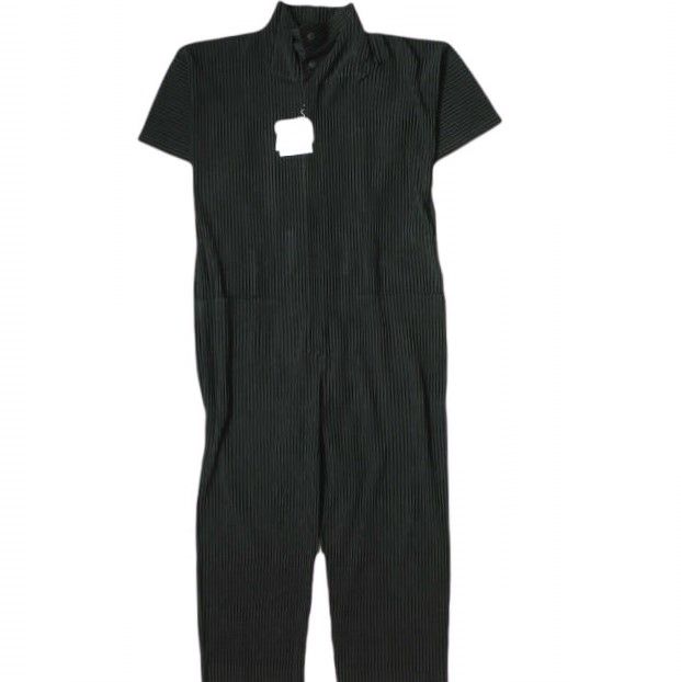 HOMME PLISSE ISSEY MIYAKE オムプリッセ イッセイミヤケ 24SS JUMPSUITS プリーツジャンプスーツ  HP41JI136 3 ブラック オールインワン g19034 - メルカリ