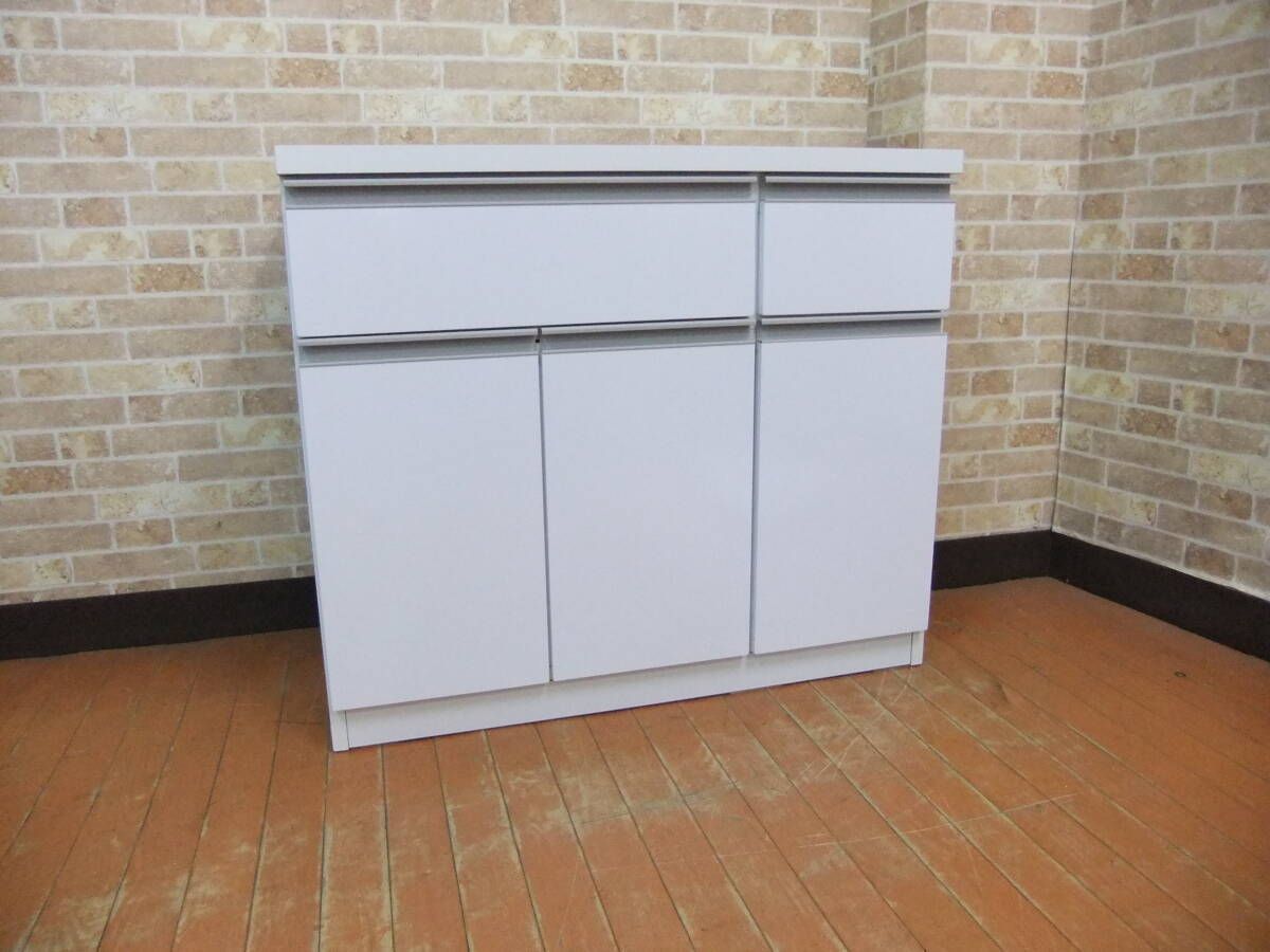 桜屋工業 CHERRY ホワイト オープンラック TVボード 収納棚 棚シンプル白