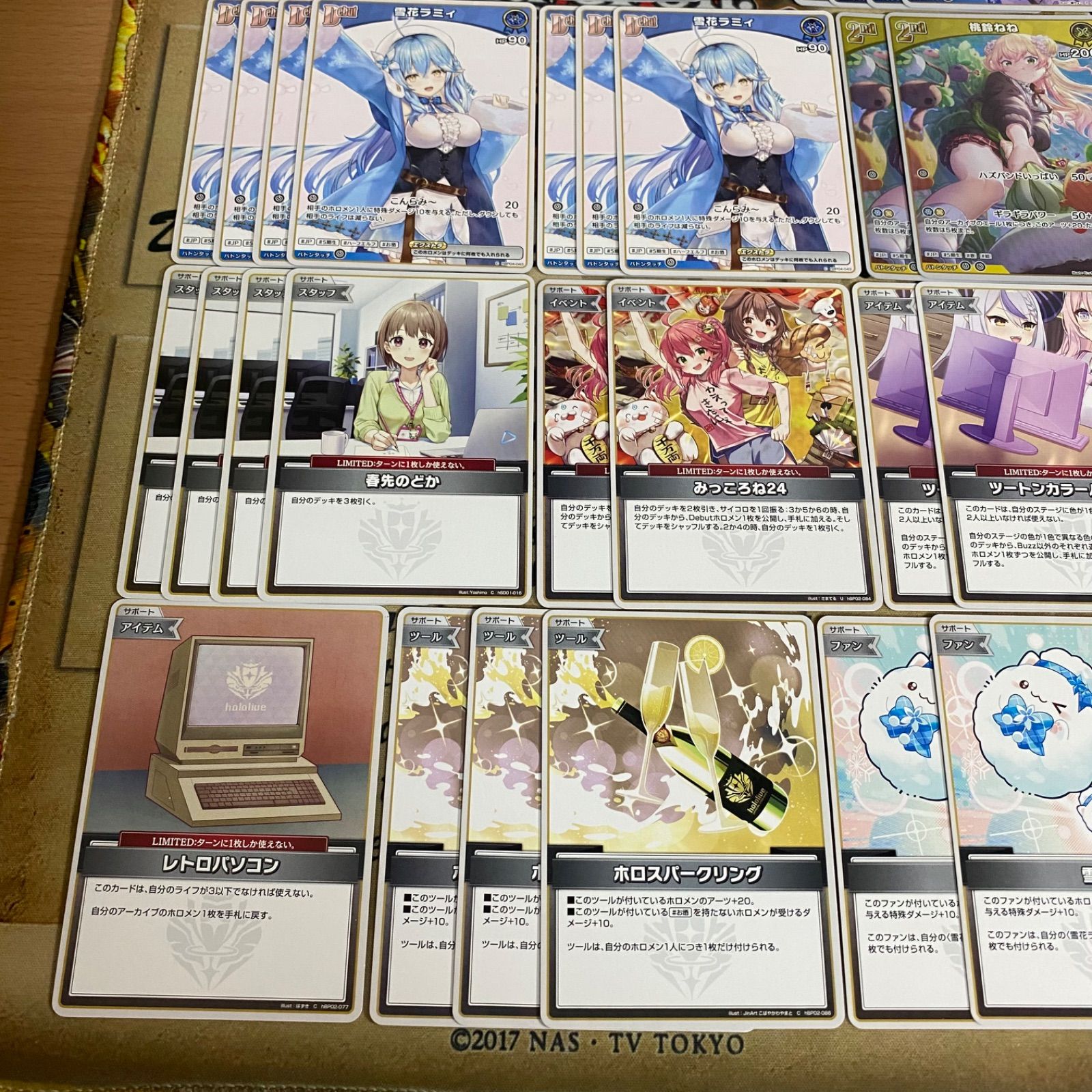 ホロカ ホロライブ 本格構築済み 雪花ラミィ デッキ 春先のどか