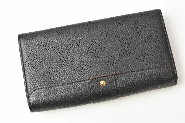 ルイヴィトン マヒナ　長財布　ノアール ルイヴィトン 財布 マヒナ LOUIS VUITTON 長財布/ポルトフォイユ
