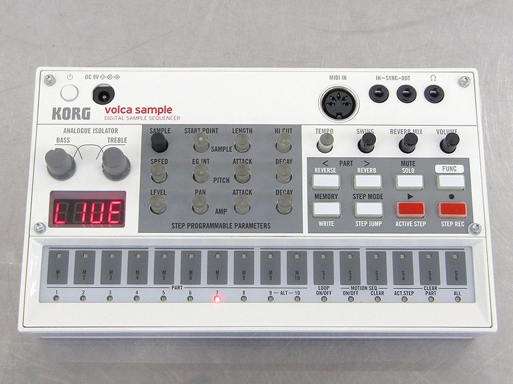 お見逃しなく。 KORG コルグ デジタル シーケンサー VOLCA-SAMPLE DIGITAL SAMPLE SEQUENCER