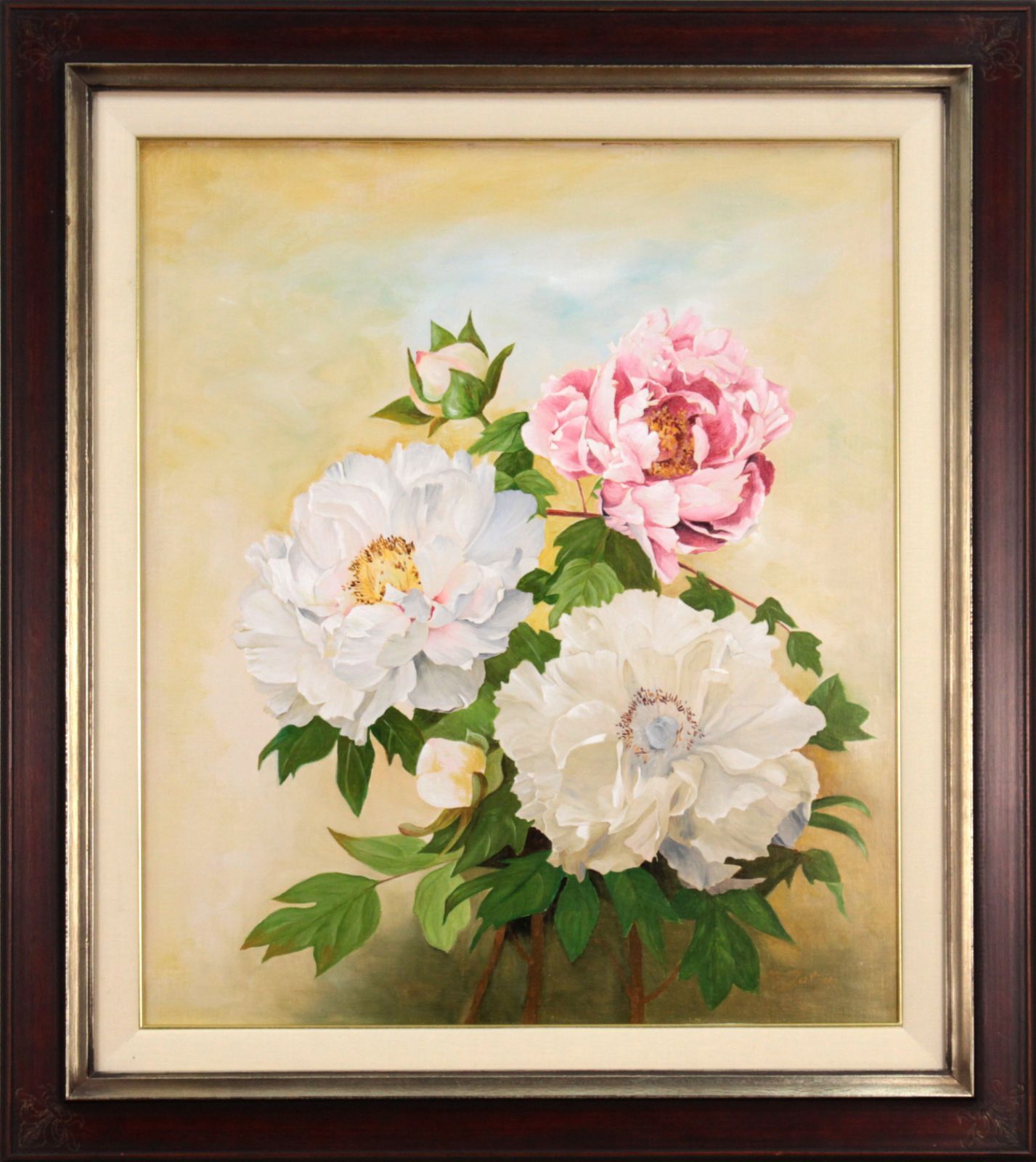 辰 将成『牡丹』油彩画【真作保証】 絵画 辰 将成『牡丹』油彩画【真作保証】 絵画 - メルカリ