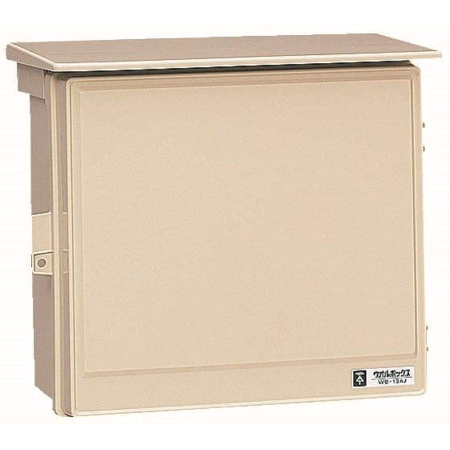 Size:有効フカサ:140_Color:ブラック 未来工業(MIRAI) プラスチック製防雨ウォルボックス 屋根付 ヨコ型 ブラック 1個 WB-13AK