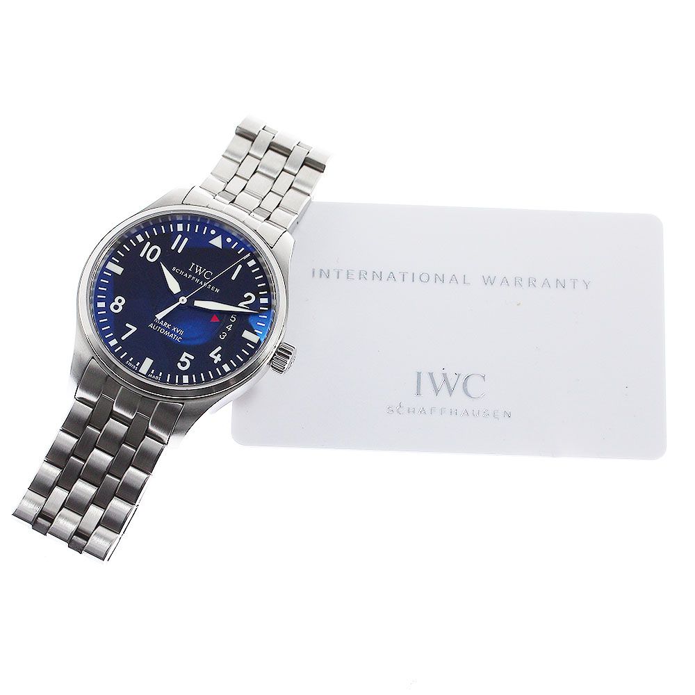 IWC IWC SCHAFFHAUSEN IW326504 パイロットウォッチ マークXVII デイト 自動巻き メンズ保証書付き_805979 -  メルカリ