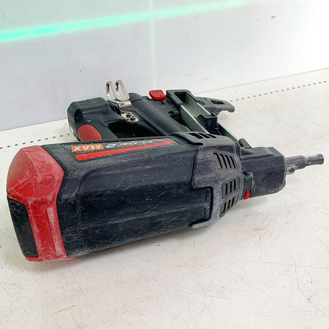 ♭♭MAX マックス 38mm ガスネイラ ニカド電池 充電器・充電池2個