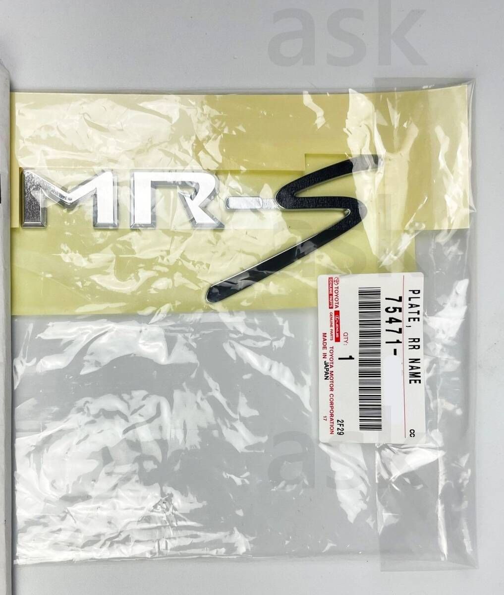 ☆新品 未使用 MR-S ZZW30用 黒 フロントバンパ エンブレム マキシム