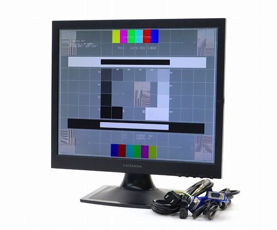 【良品】IO DATA LCD-AD173SESB 17インチスクエア非光沢パネル SXGA 1280x1024ドット DVI-D/アナログRGB入力 中古