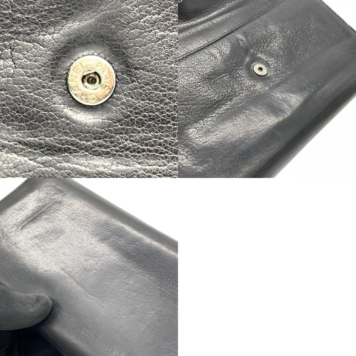 CHANEL シャネル ココマーク ラッキーフラワー クローバー 二つ折り 長  