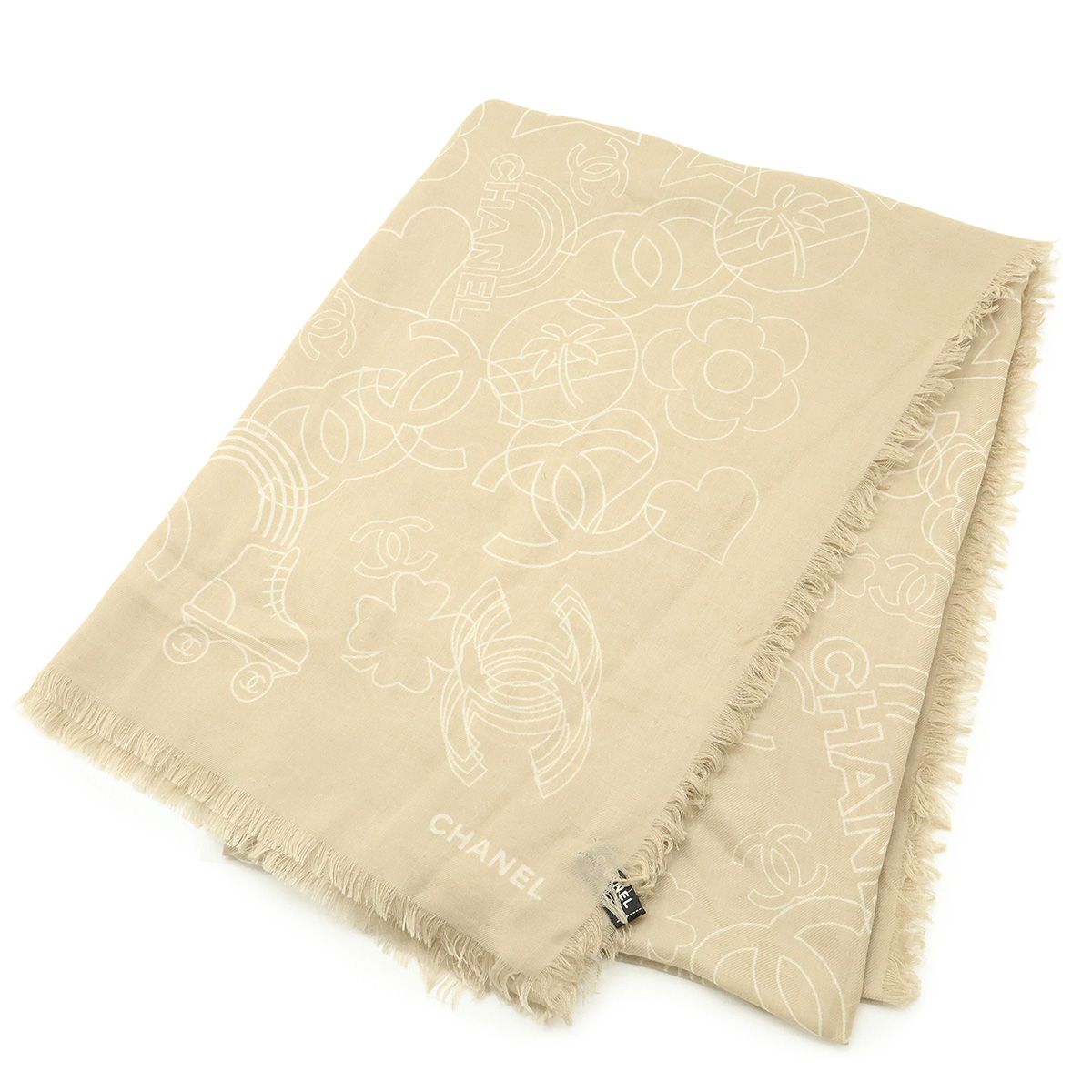 CHANEL シャネル ストール ココマーク カメリア 