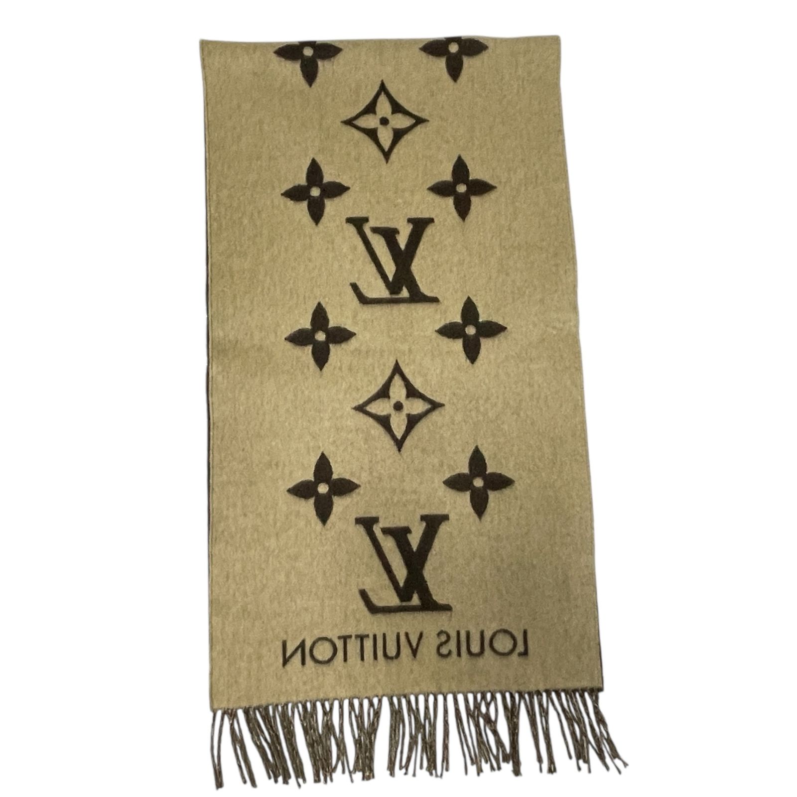 LOUIS VUITTON ベージュ マフラー・レイキャビック グラディエント