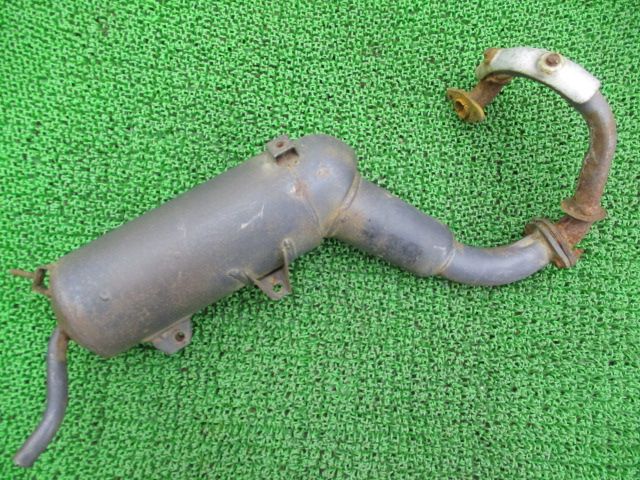 ジャイロキャノピー マフラー GAG K1 ホンダ 純正 バイク 部品 TA02 コケキズ無し 品薄 希少品 フルエキ 車検 Genuine 【中古】 59 ジャイロキャノピー マフラー GAG K1 ホンダ 純正 中古 バイク 部品