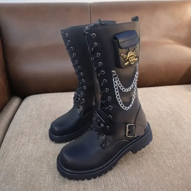 エンジニアブーツ 厚底ブーツ メンズ サイドジップ 紳士靴 男性用