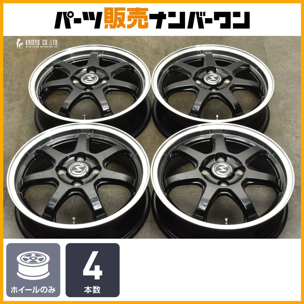 人気ホイール】BADX S-HOLD 15in 4.5J +45 PCD100 4本 N-BOX N