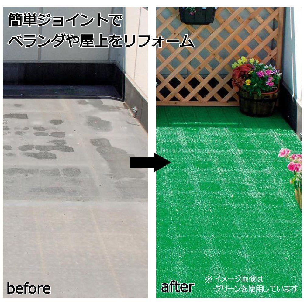 10枚セット 30cm6枚組み 60cm×90cm グレー E-V 若草ユニット ジョイント人工芝 日本製 Sangyo 山崎産業 Yamazaki WWW_NOITHATQUANGTHANH_NET