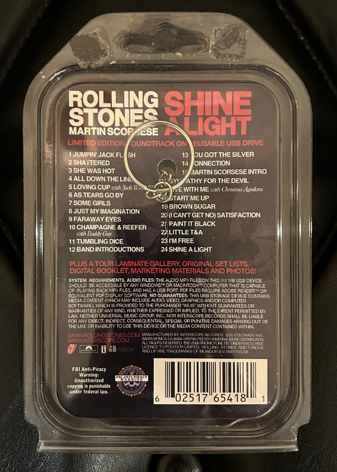 コレクターズアイテム】Rolling Stones 「Shine a Light USBメモリー 