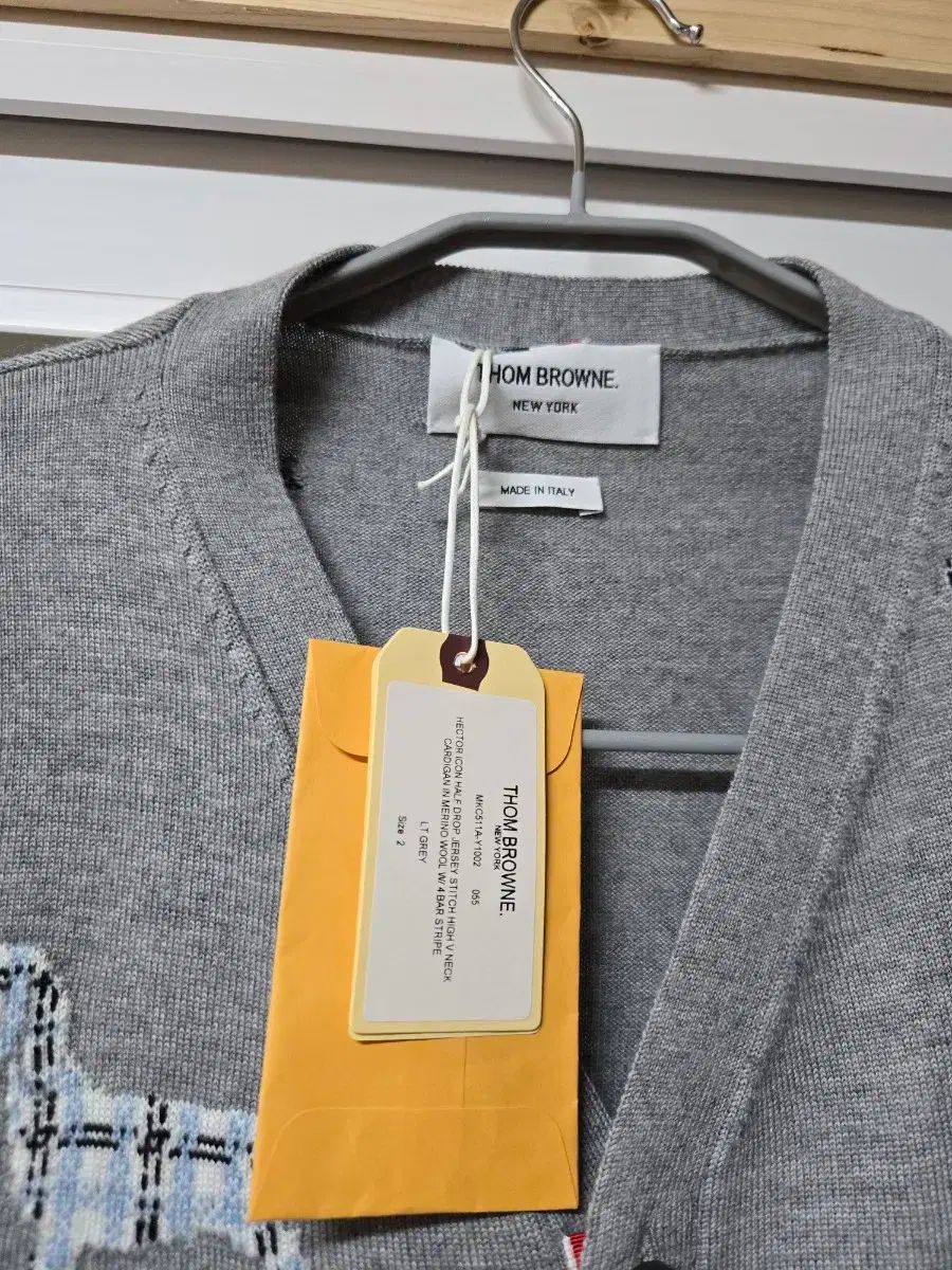 THOM BROWNE グレー カーディガン サイズ2 THOM BROWNE グレー カーディガン サイズ2 THOM BROWNE グレー ニット