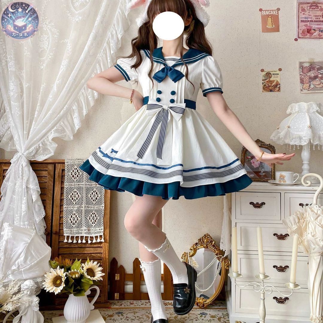 これからの季節のお出かけに セーラー風ロリータワンピース