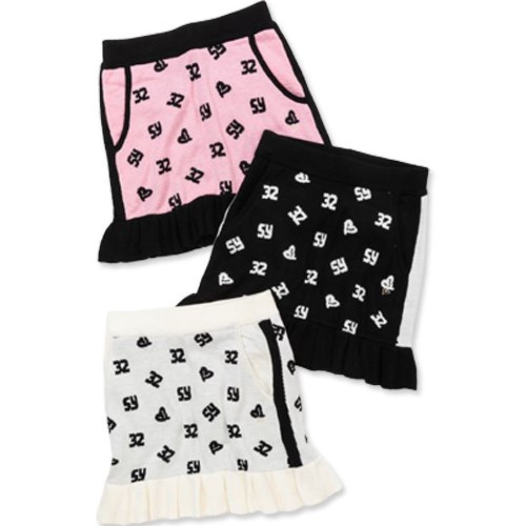 SY32 by SWEET YEARS ゴルフウェア スカート ニット ロゴ 長袖 レディース おしゃれ かわいい ブランド SYG-23A11W お取り寄せ