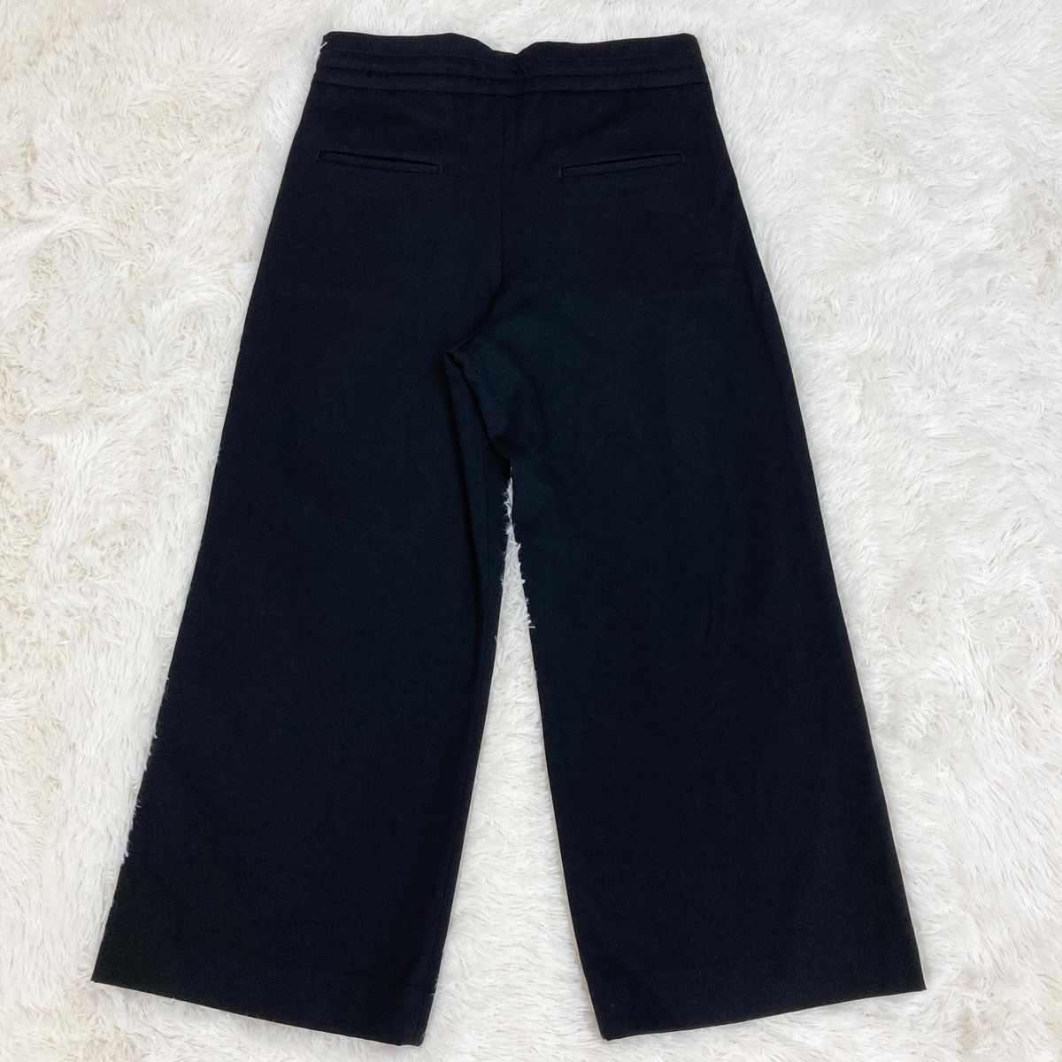 美品】Graphpaper グラフペーパー ワイドパンツ ウール 黒 ブラック