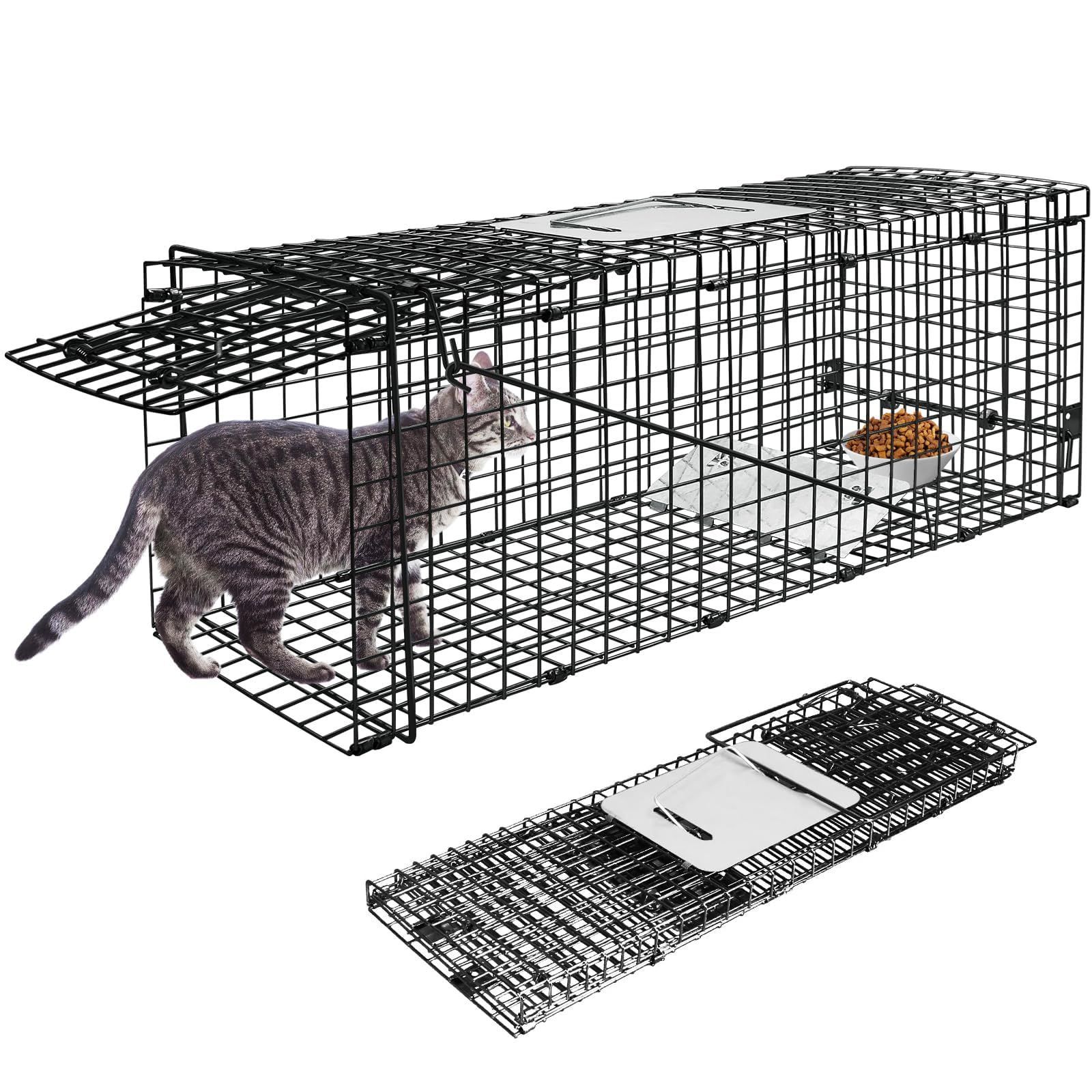 新品 動物用 捕獲器組立式安全 保護かご サイズL（ 63x19x28cm）