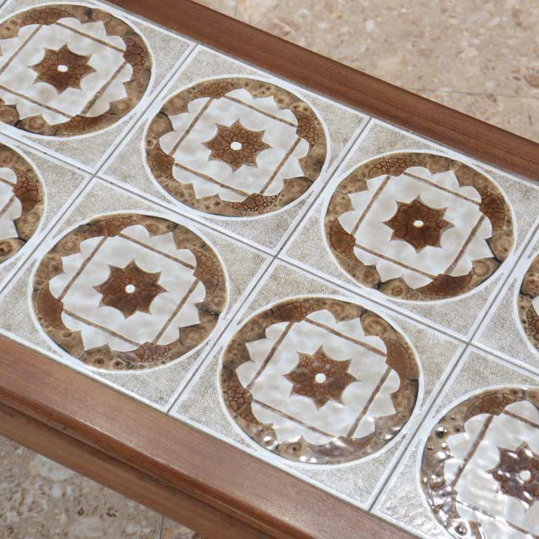 タイルトップテーブル ヴィンテージ イギリス 長方形 ジープラン