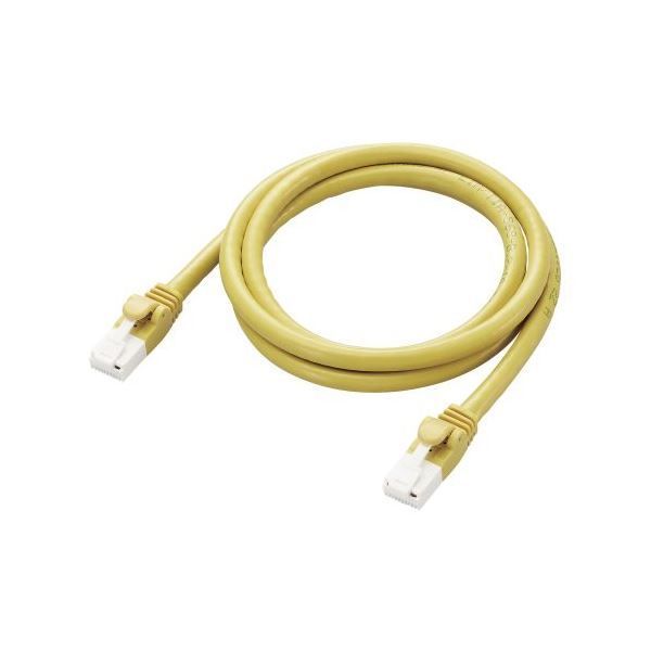 エレコム LANケーブル CAT6A 1m 高速 10Gbps ストレート 爪折れ防止 イエロー LD-GPAT/YL1/RSX3