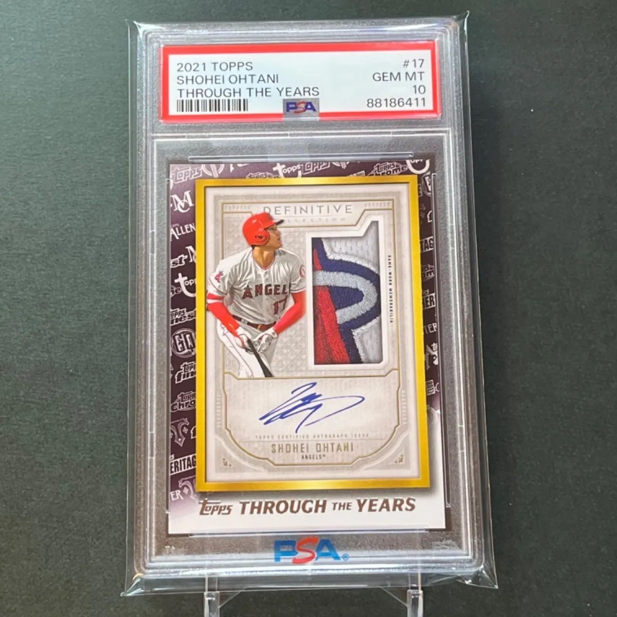 PSA10】2021 Topps Series 1 大谷翔平 インサート THROUGH THE YEARS 